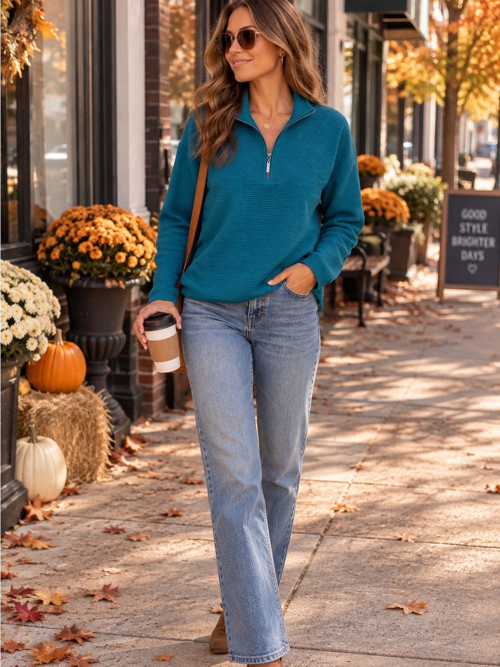 Kinesis XS Teal Textured Quarter Zip Pullover Mock Neck Active Stretch Top